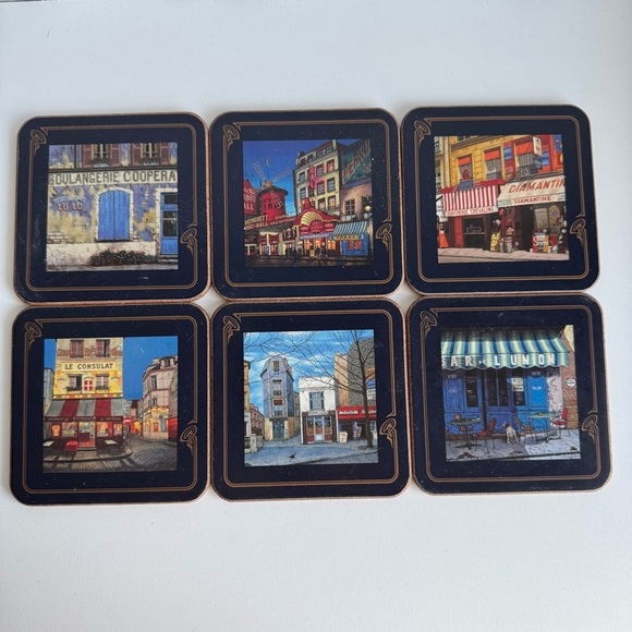 Vintage Parisian 🇫🇷 Coasters - Picture 1 of 8